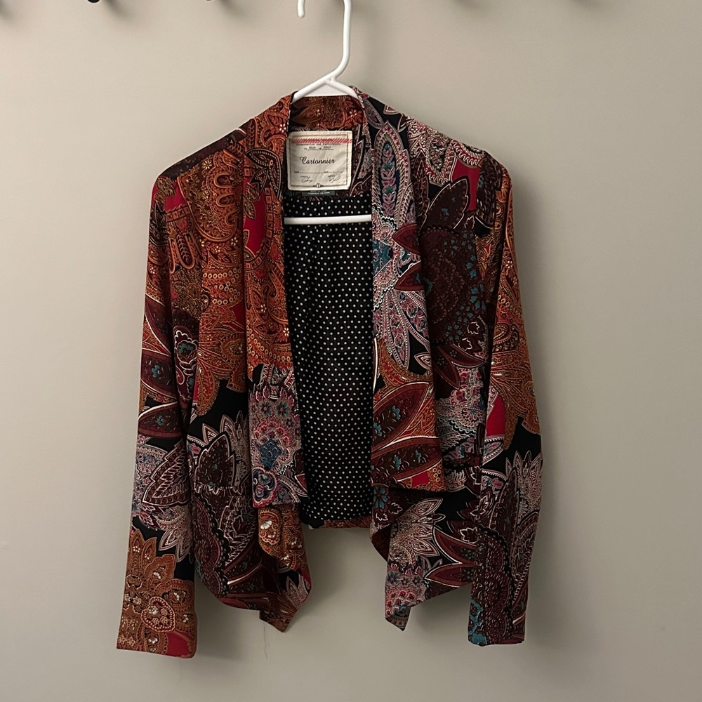 Cartonnier Multicolor Paisley Cardigan